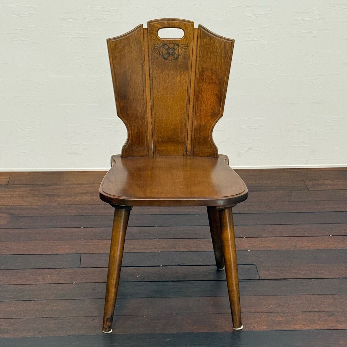 H19K71c カリモク karimoku RUSTIC ルスティック オールドカリモク ダイニングチェア アームレスチェア オーク レトロ 食卓椅子 食卓イス 拍卖