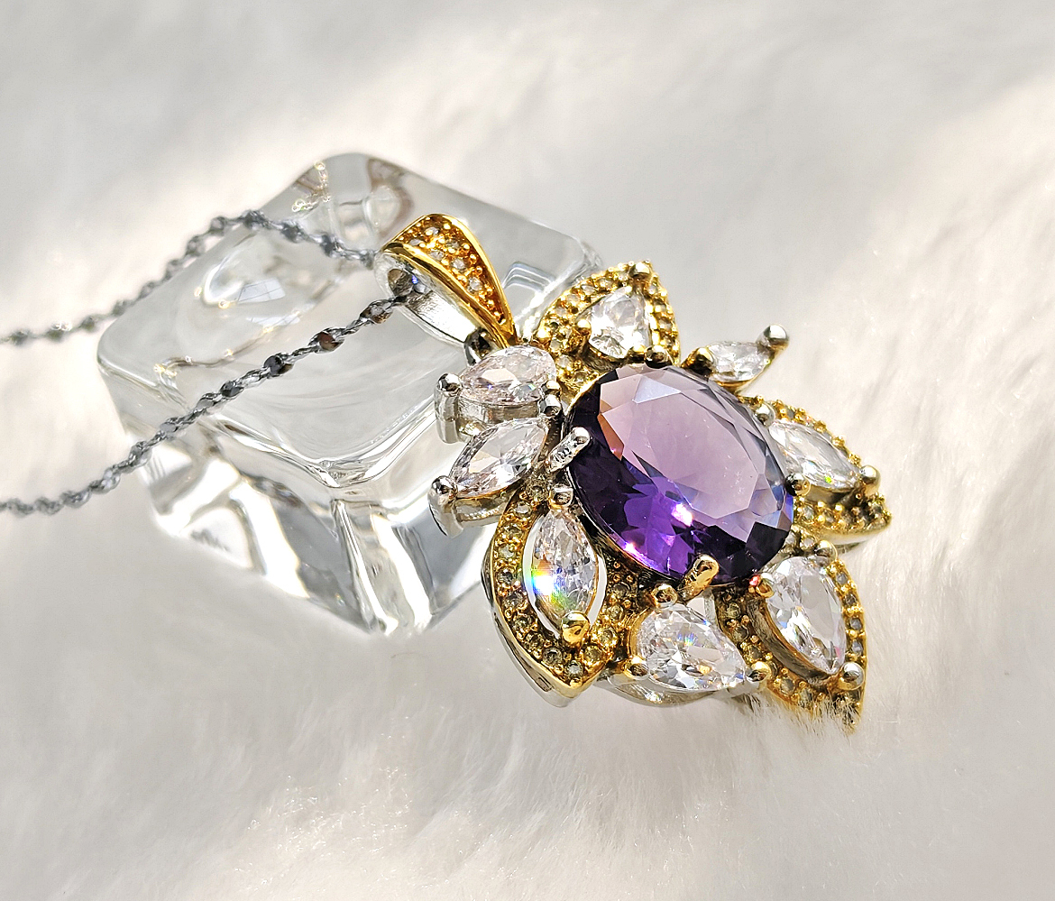 N250768◆Bigstone◆【清新プリンセス風】高品質*お花モチーフのネックレス拍卖