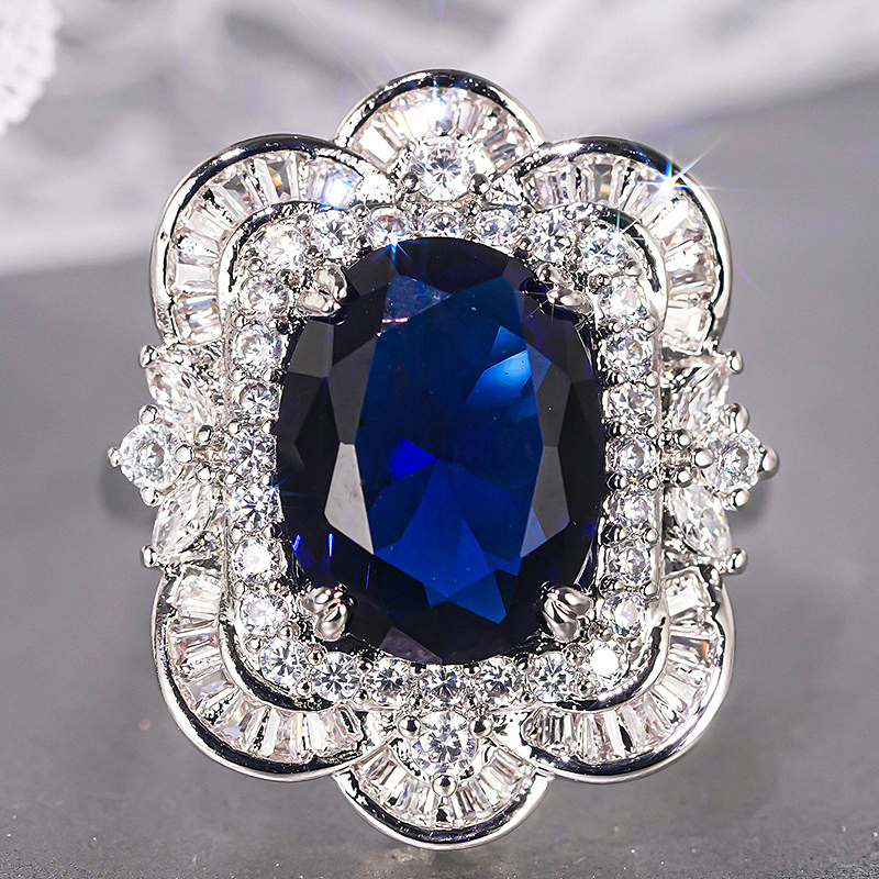 N2504161◆Bigstone◆【綺麗なフラワー】ロマンチックな感覚*清新スタイル*欧米大人気なリング*12/14/16/18号 選び可拍卖