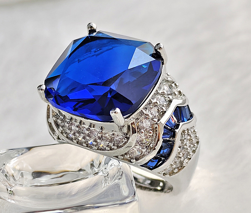 N250779◆Bigstone◆【魅力的なデザイン*カクテル】ファッションな光沢*欧米大人気*高品質なリング 12~15号拍卖