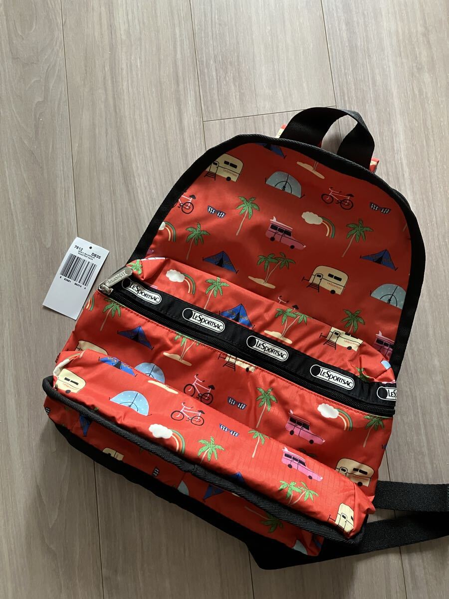 レスポートサック ベーシックバックパック リュック 赤 車 乗り物 新品タグあり拍卖