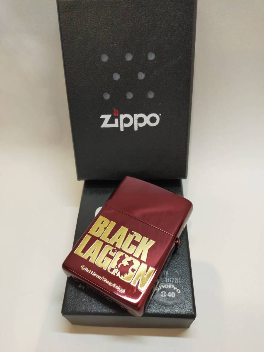 H 【Zippo】ジッポージャパン BLACK LAGOON Ver.2 ブラックラグーン ホテルモスクワ レヴィ 広江礼威 小学館 真鍮 廃盤 未使用 喫煙具拍卖