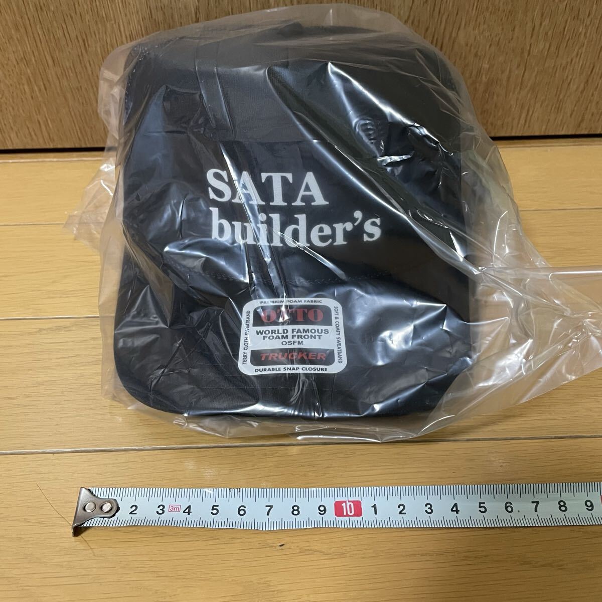 限定 レア 佐田ビルダーズ ロゴ ソリッド メッシュ キャップ 帽子 黒 ブラック SATA builder's LOGO CAP BLACK 佐田毘流陀頭 総長系 新品拍卖