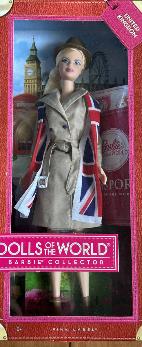 Barbie Dolls of the World UNITED KINGDOM!新品未開封品!拍卖