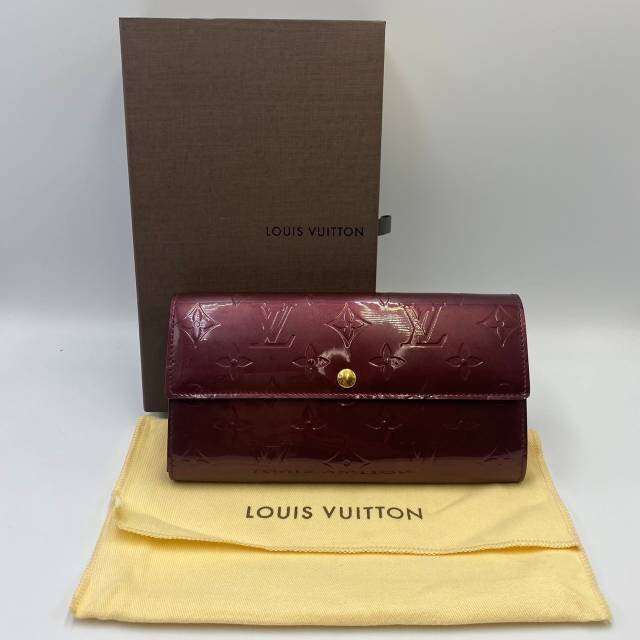 LOUIS VUITTON ルイ・ヴィトン M91521 ポルトフォイユ・サラ ブランド 長財布 モノグラムヴェルニ パープル系 ルージュフォーヴィスト拍卖