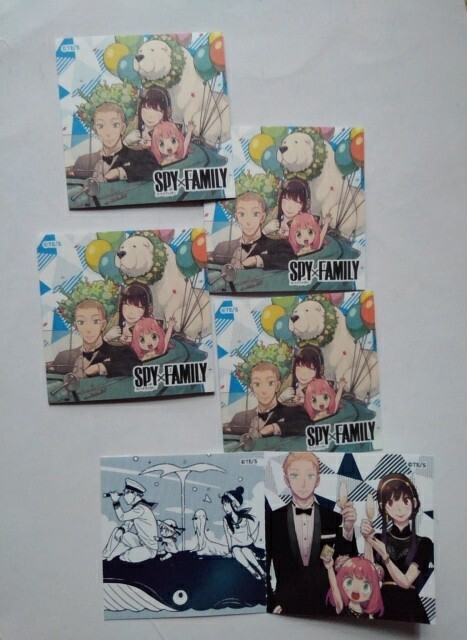 スパイファミリー SPY×FAMILY ツインステッカー 5枚 非売品 2025 シール拍卖