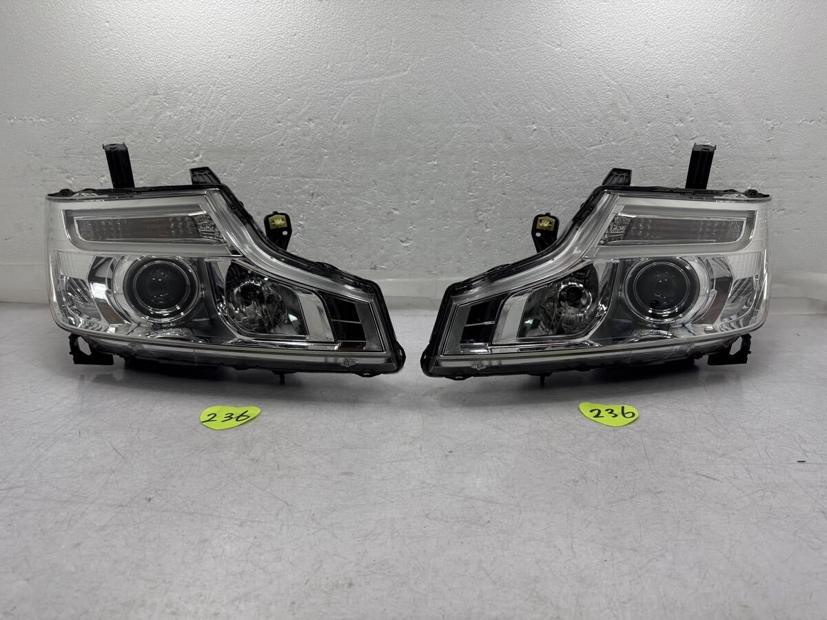 割れ無 /ステップワゴン スパーダ(後期) RK5/RK6 HID 左右ヘッドライトセット バラストバーナー付 打刻 J3 100-62075 (236)拍卖