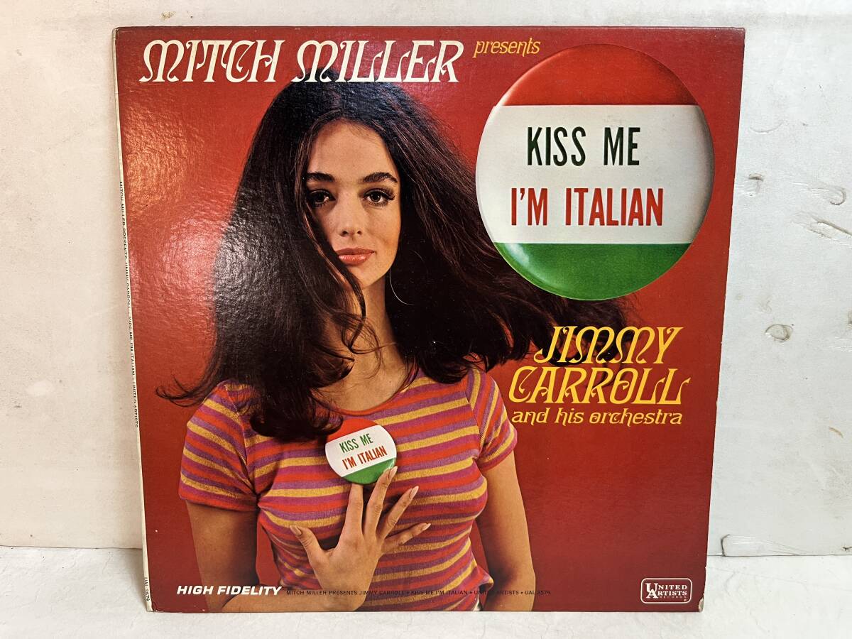 50906S US盤 12inch LP★MITCH MILLER PRESENTS/KISS ME I'M ITALIAN/JIMMY CARROLL & HIS ORCH.★UAS 6579拍卖