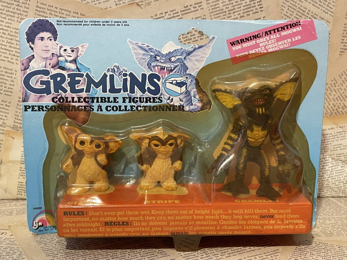 ☆1980年代/カナダ版/グレムリン/フィギュアセット/即決ビンテージ当時物/映画/LJN/Gremlins/PVC Figure set(80s/MOC) GR-060拍卖