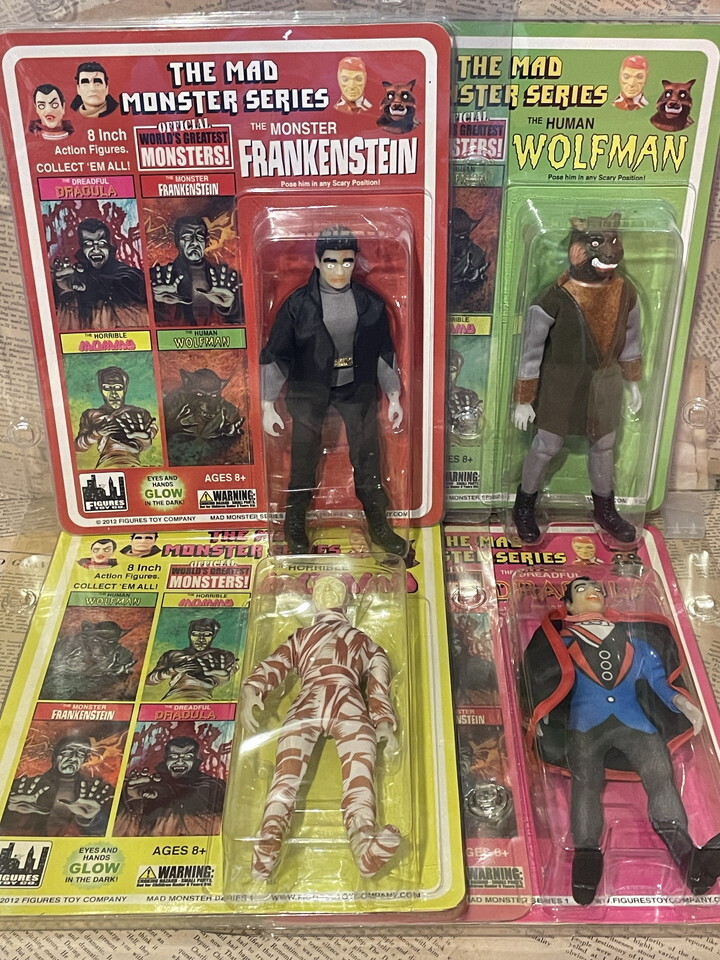 ☆2012/Mad Monster/フィギュア全種セット/即決モンスター/フランケン/ドラキュラ/検mego/Mad Monster Series/Figure set(2012/MOC)拍卖