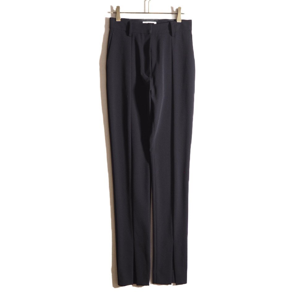 R2006f51 ▼H エイチ ビューティー&ユース▼ フロントスリット ジャージーパンツ ブラック S / スリムパンツ 1614-299-5476 黒 春~秋拍卖