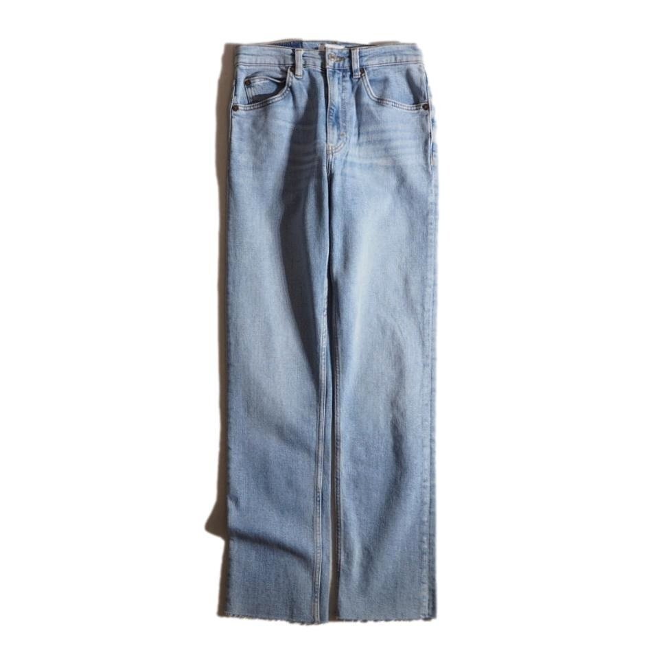 P8876f48 ▼RE DONE リダン▼ 70S STRAIGHT スリム ストレート ストレッチ デニムパンツ ブルー 25 /192-3W7STRT シーズンレス拍卖