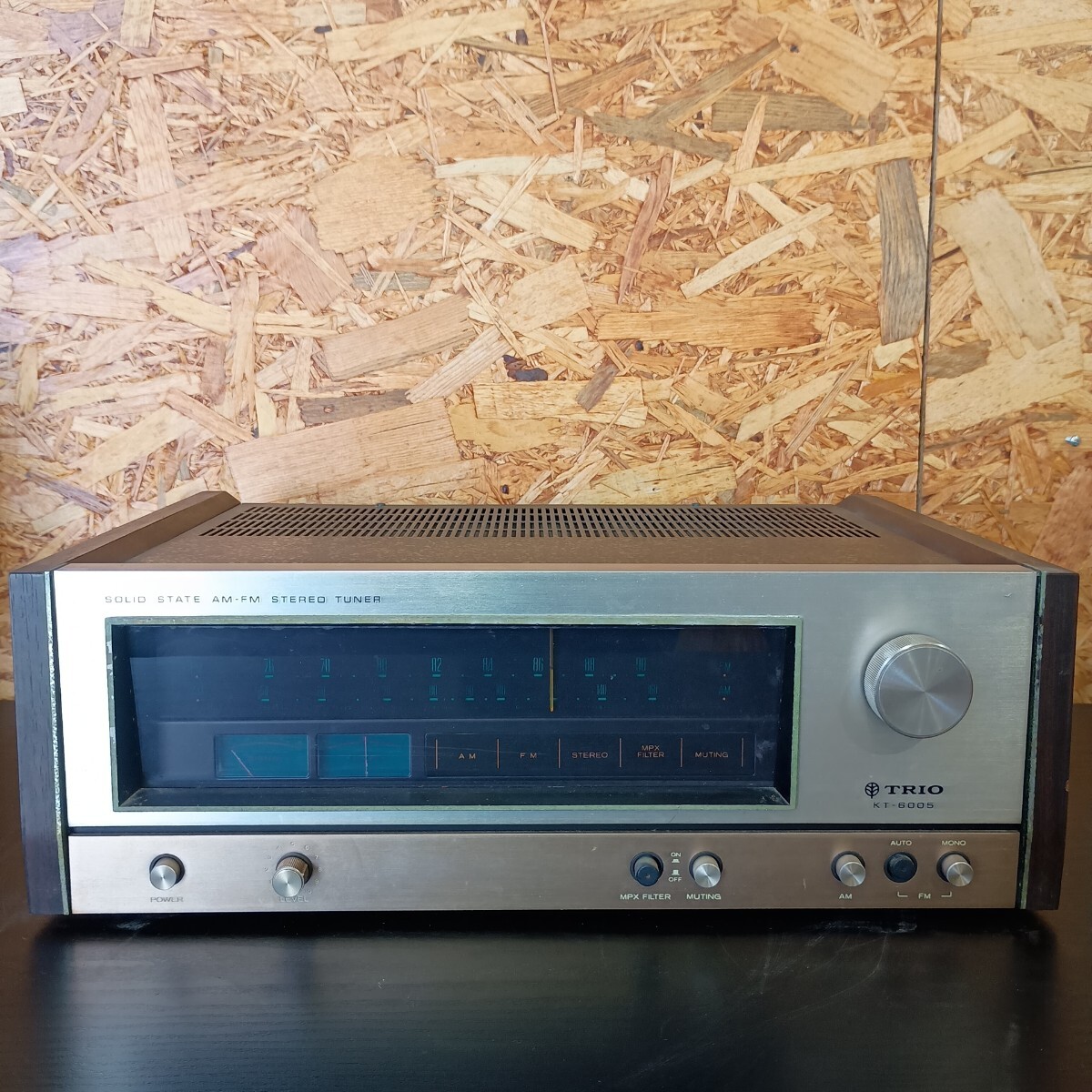 (A-5)(ジャンク品)(通電確認OK)TRIO ヴィンテージAM/FMステレオチューナー KT−6005拍卖