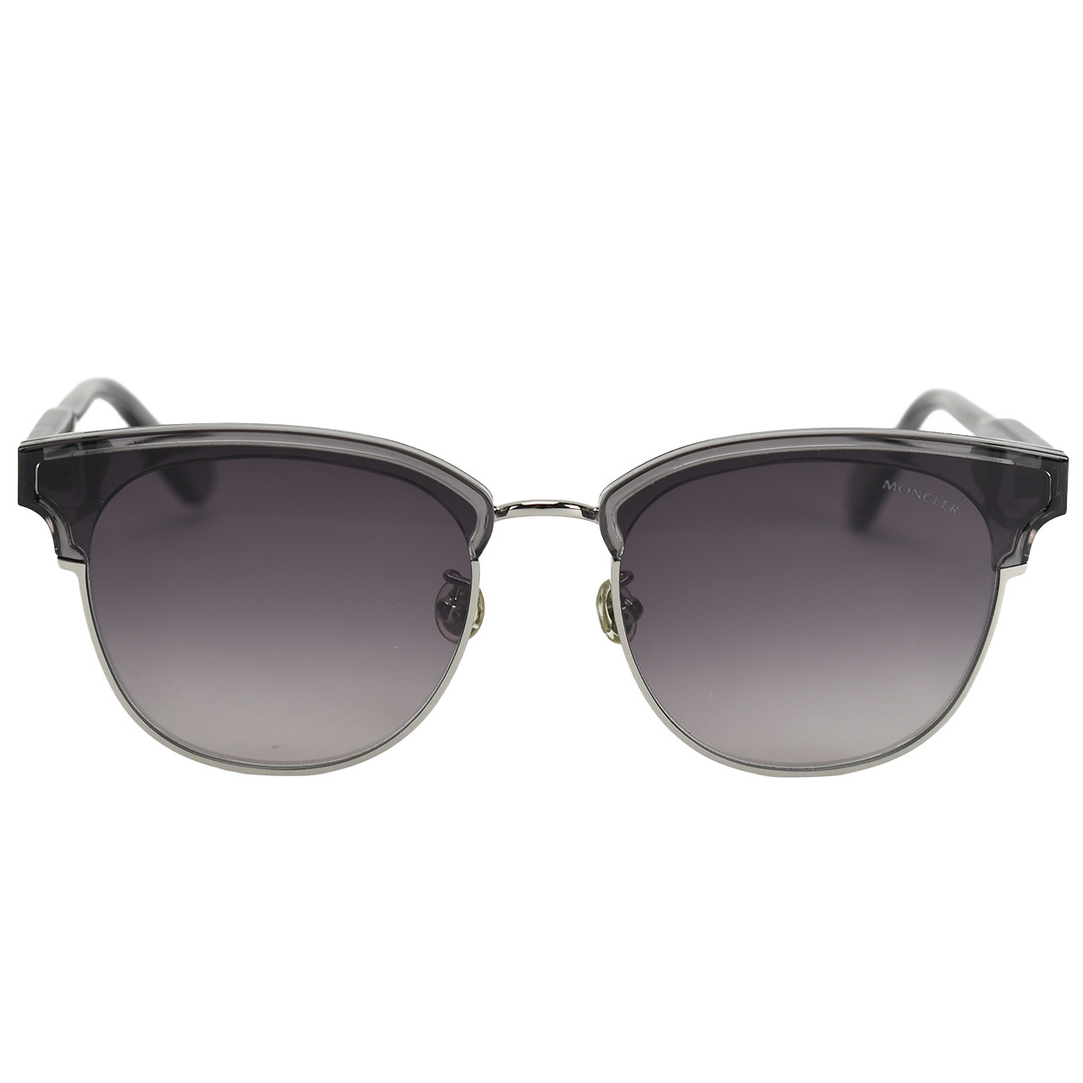 モンクレール MONCLER サングラス アイウェア ロゴ ブロー ML0112K グレー メガネ 眼鏡 小物 中古拍卖