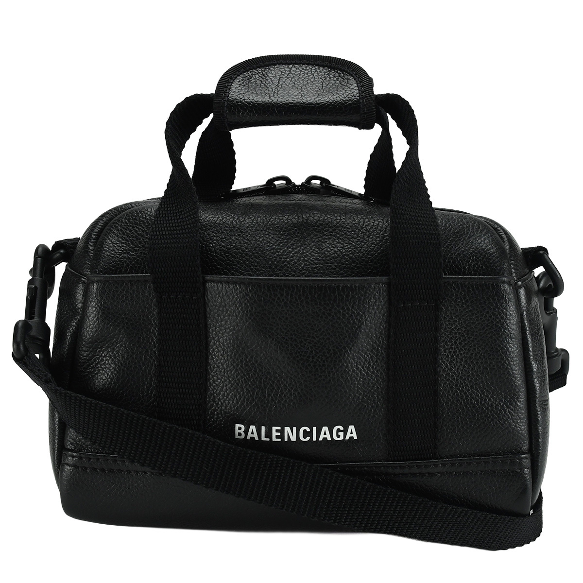 バレンシアガ BALENCIAGA エクスプローラー XS ダッフルバッグ 2way ショルダー ハンドバッグ ボストン レザー ブラック 黒 673173 中古拍卖