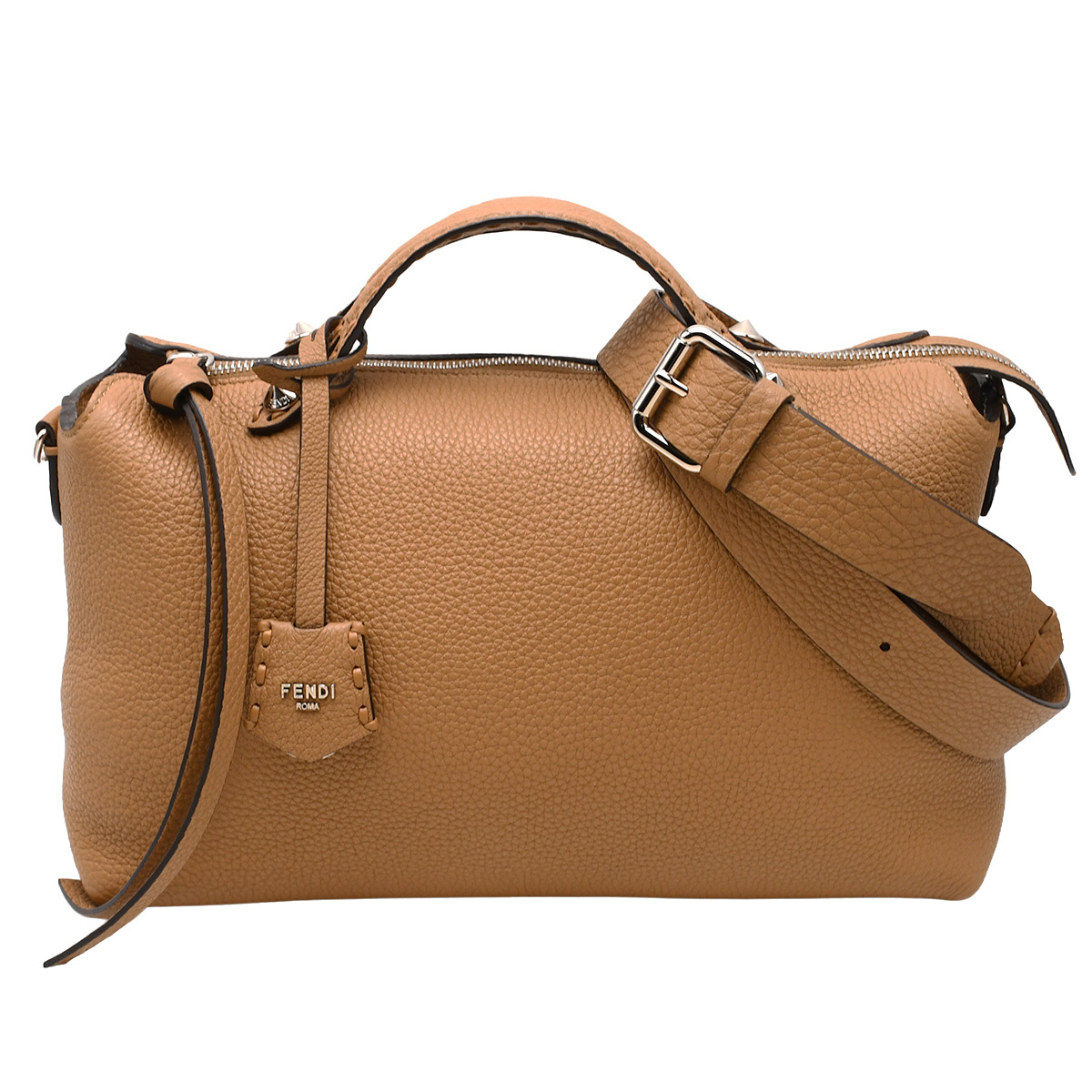 フェンディ FENDI バイザウェイ セレリア ラージ ハンドバッグ 2way ショルダー ミニボストン レディース ブラウン 茶 レザー 8BL156 中古拍卖