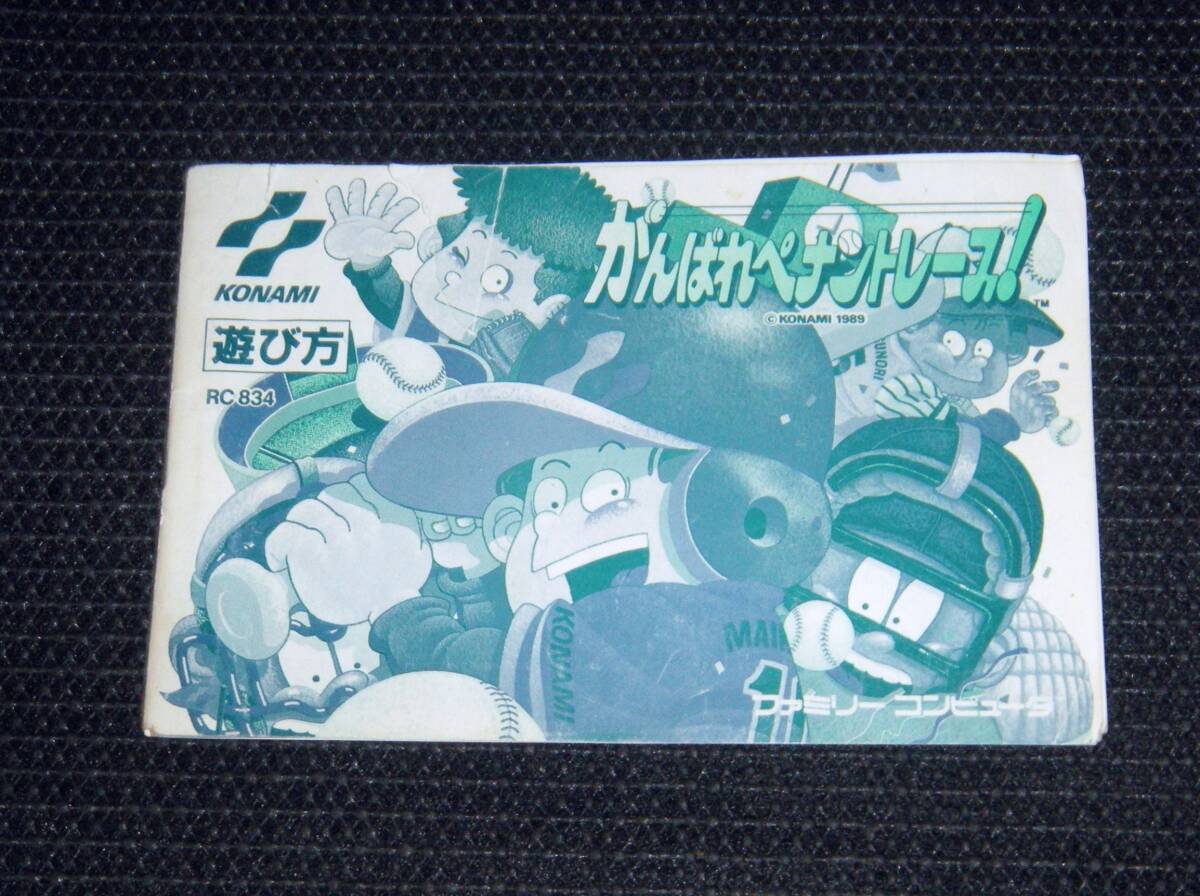 即決 FC 説明書のみ がんばれペナントレース 同梱可 (ソフト無)拍卖