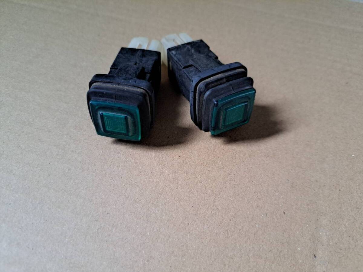 ★茨城発 ランプ付き スイッチ 緑 2個セット★拍卖