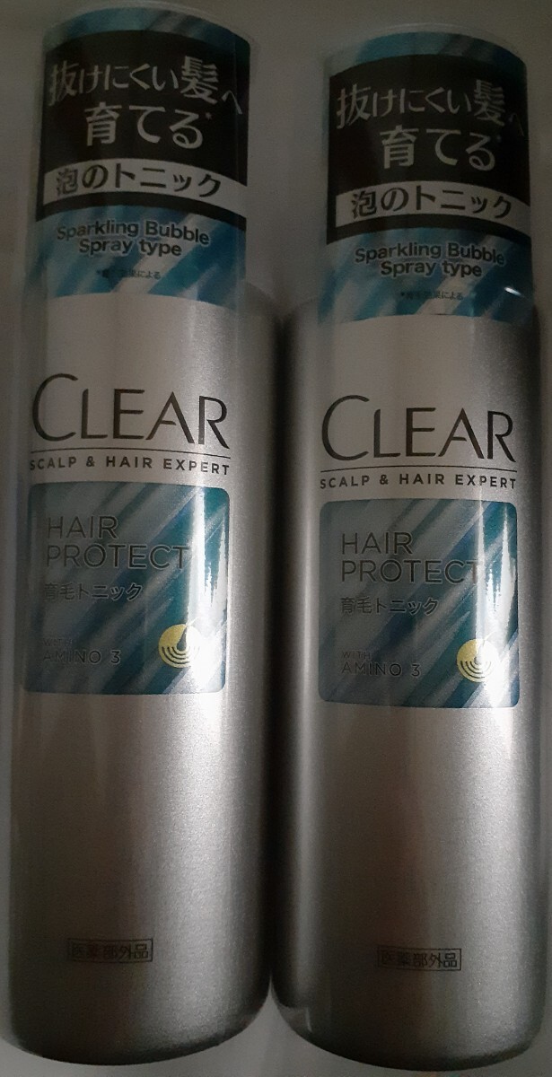 「CLEAR HAIR PROTECT クリア ヘアプロテクト スパークリング 薬用育毛トニック ローション 180g」×2本ユニリーバ拍卖