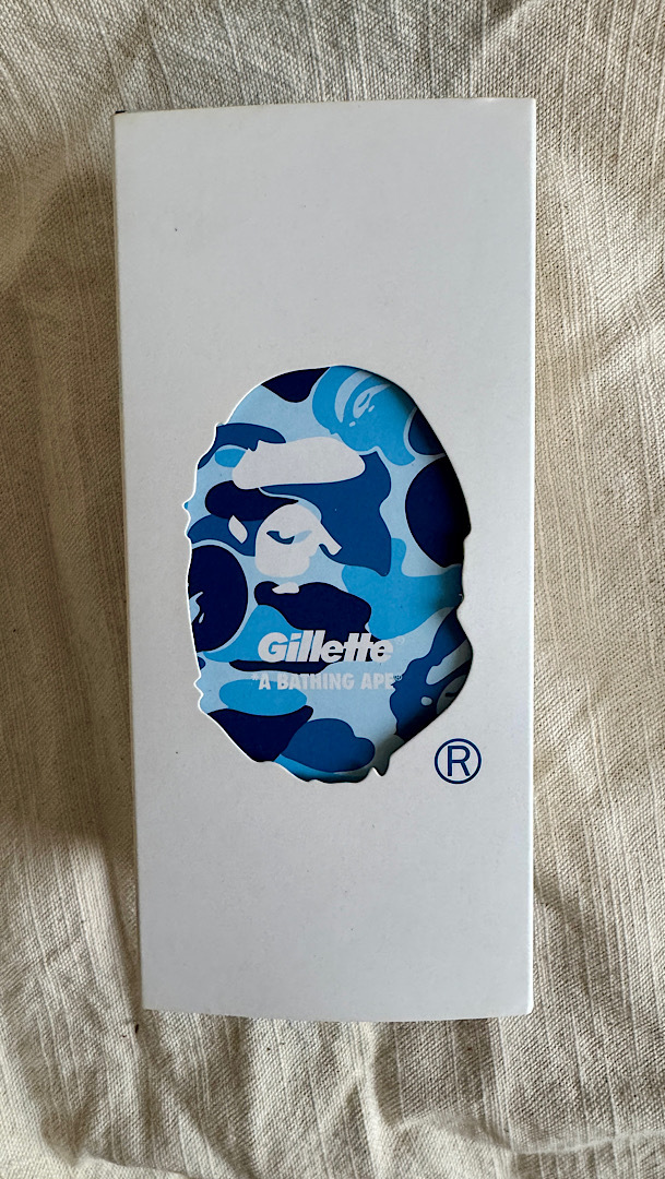 新品★ A BATHING APE×Gillette コラボ 髭剃り★エイプ カミソリ拍卖