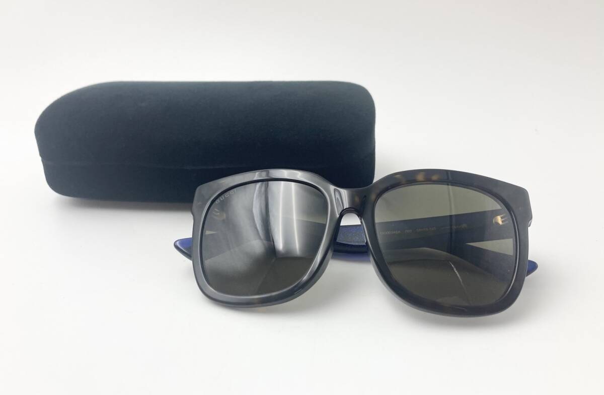 ☆ブランド品☆ ◆美品◆ GUCCI グッチ サングラス GG0034SA 003 5518-145拍卖