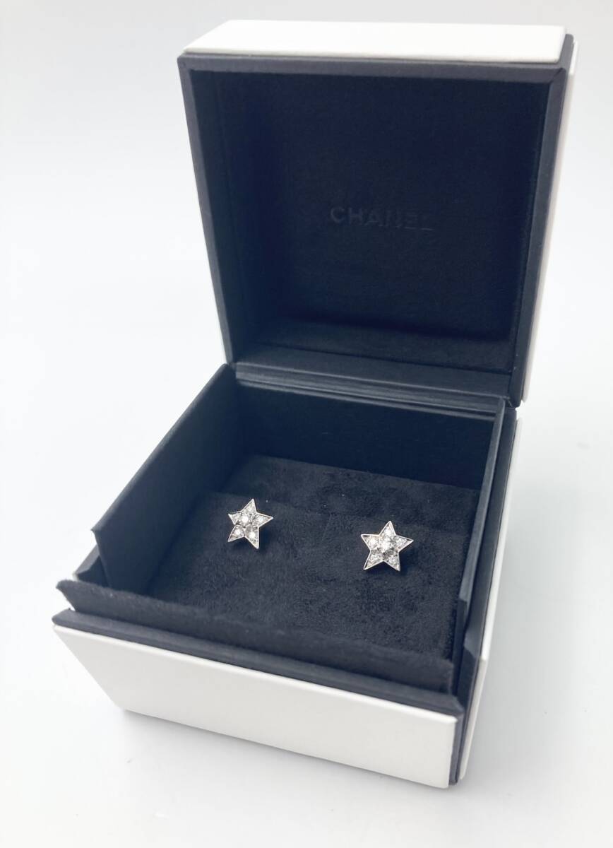 ☆ブランド品☆ ◆美品◆ CHANEL ジュエリー ピアス コメット 750 WG拍卖