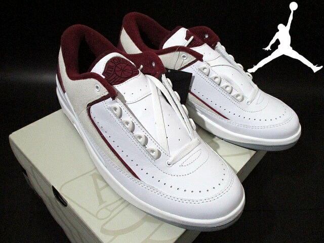 新品 未使用■ 即決! ナイキ エアジョーダン2 レトロ LOW AIR JORDAN2 RETRO LOW DV9956 チェリーウッドレッド 白 27.5cm拍卖