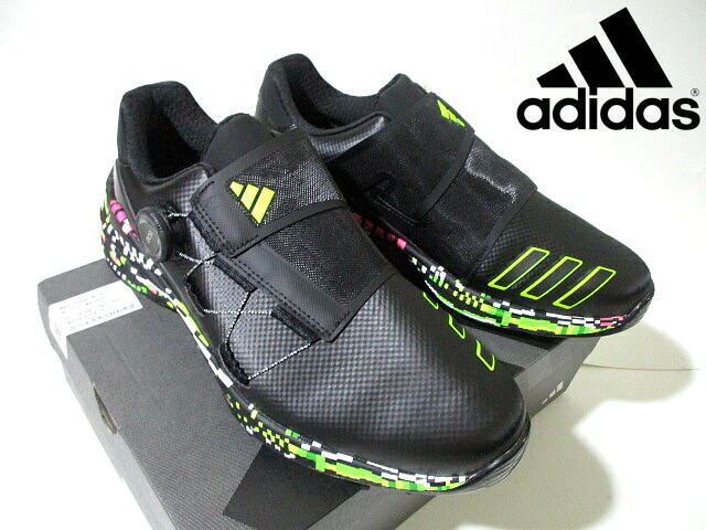 定価18990円■ 新品 未使用 即決! アディダス ゴルフシューズ 安い! adidas ZG23 BOA GLITCH 黒 26cm ボア グリッチ スパイク拍卖