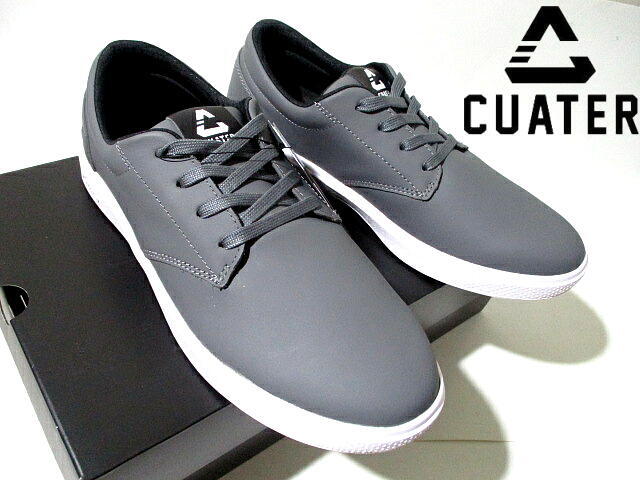 定価18700円■ 新品 未使用 即決! CUATER スパイクレス ゴルフシューズ グレー レザー 天然皮革 28.5cm TRAVIS MATHEW トラビスマシュー拍卖