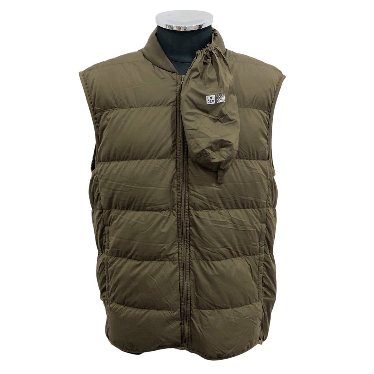 UNIQLO ユニクロ ダウンベスト ジャケット 2WAY パーカー ギミック ルメール 一体型 専用 袋付き ベスト ダウン size: M■0929KH①拍卖