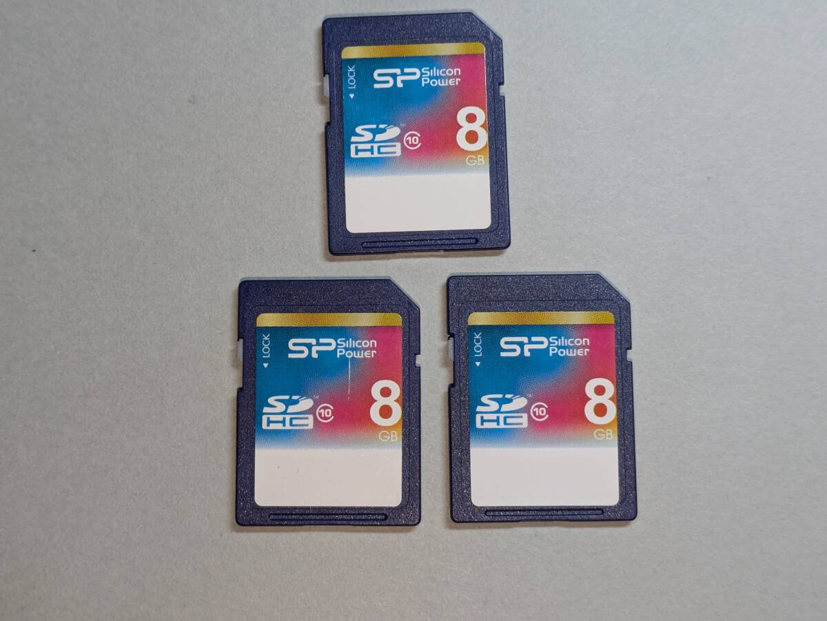 シリコンパワーSDHCカード 8GB 3個拍卖