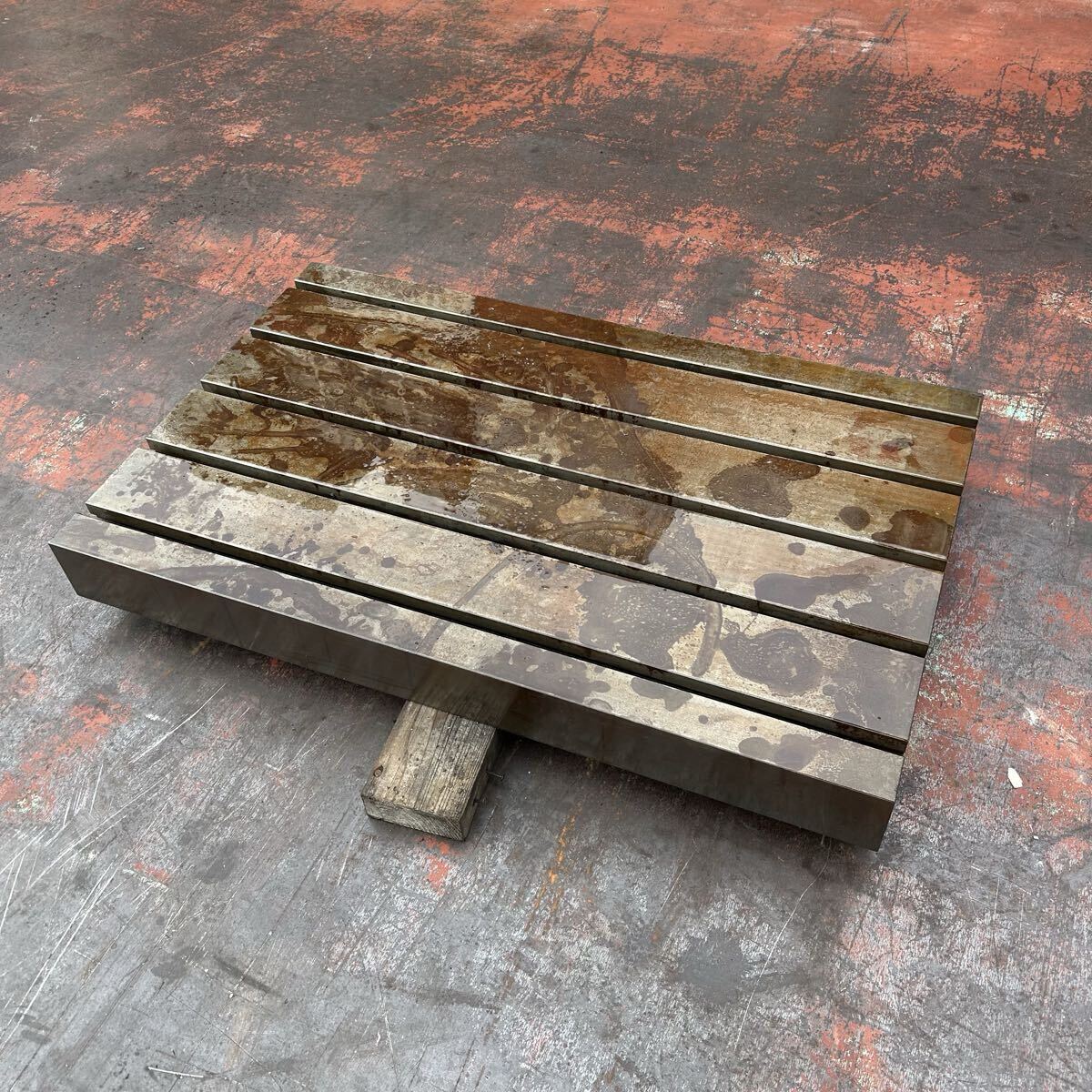 T2129 マシン補助テーブル マシニングテーブル 作業台 T溝 機構部品 500×800×80拍卖