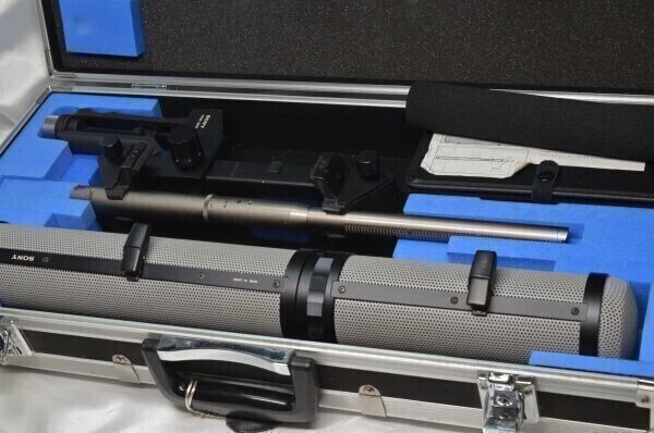 【A】SONY C-74 ショットガンマイク AD-44 GP-3 キャリングケース 付属品あり拍卖