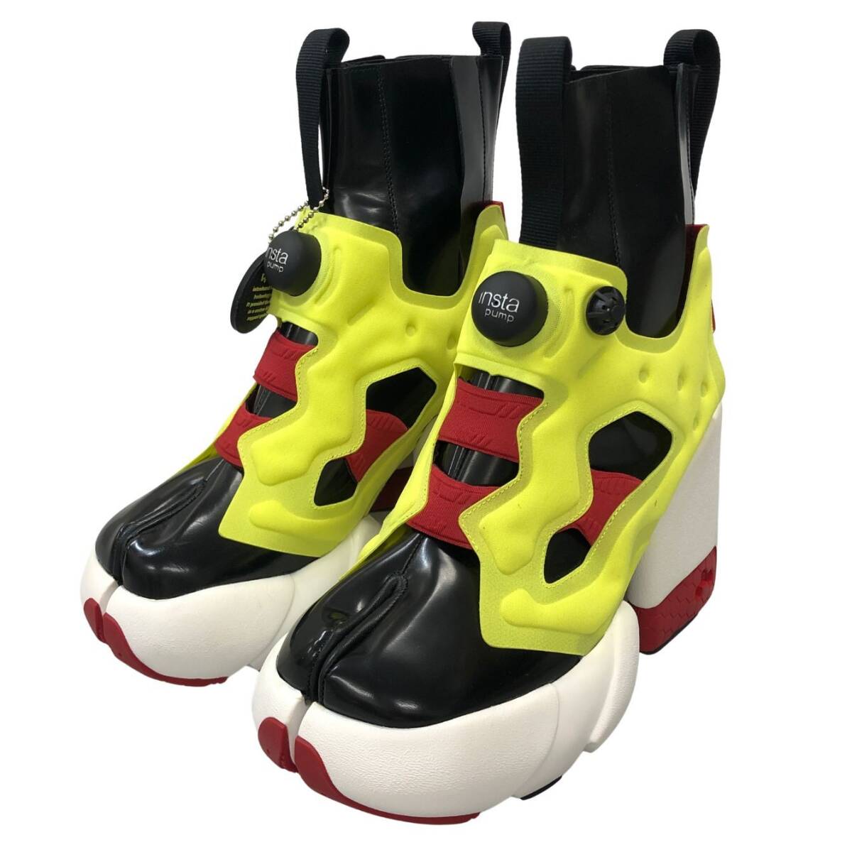 メゾンマルジェラ リーボック スニーカー Tabi Instapump Fury Hi S34WU0023 イエロー系 レディース サイズ35【AFD12】拍卖