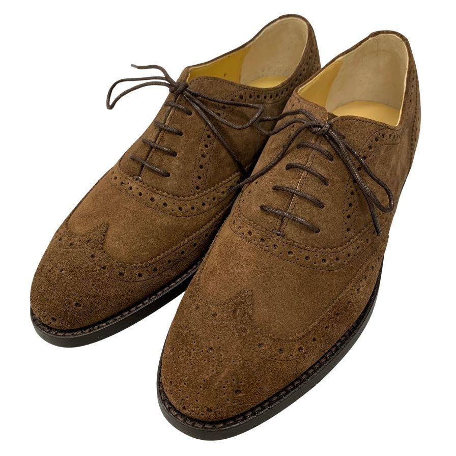 ロイドフットウェア レザーシューズ 2826ER04 ウイングチップ スエード メンズ サイズ7.5 ブラウン系 Lloyd Footwear 約26.0cm【AFD12】拍卖