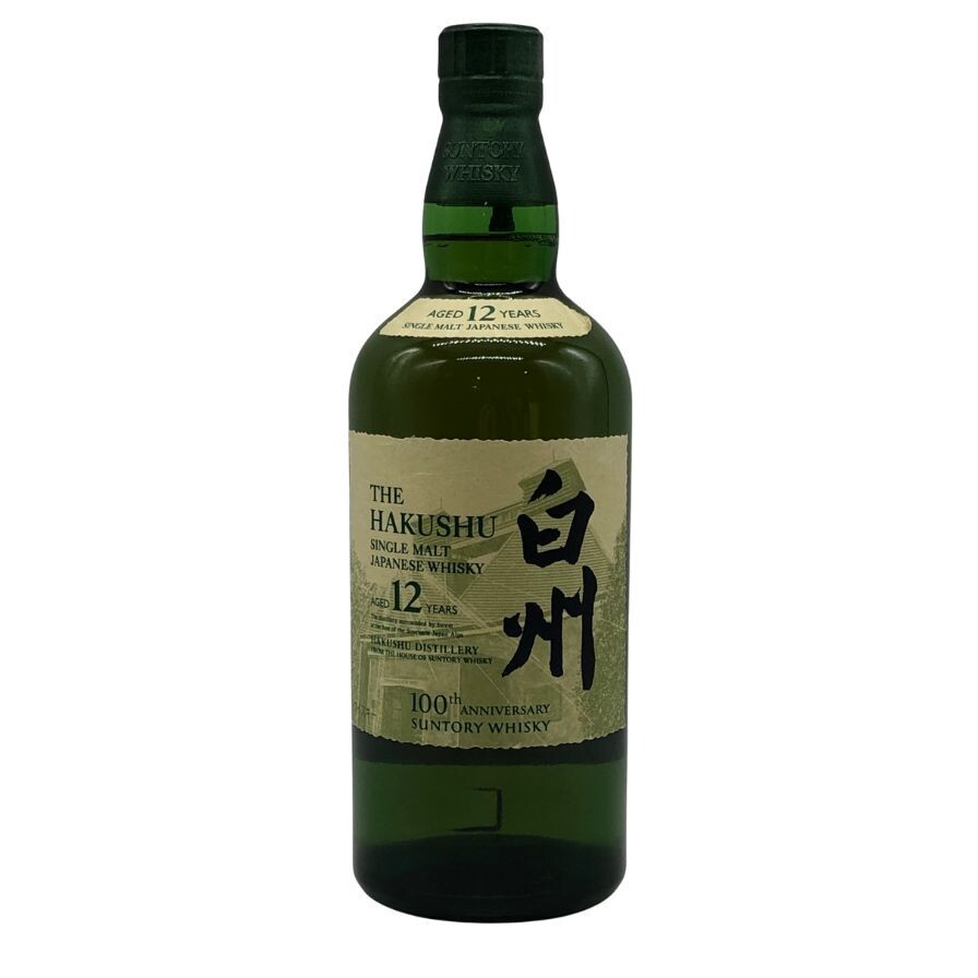 東京都限定◆サントリー 白州 12年 シングルモルト 100周年記念 蒸留所ラベル 700ml 43% SUNTORY ウィスキー【M2】拍卖