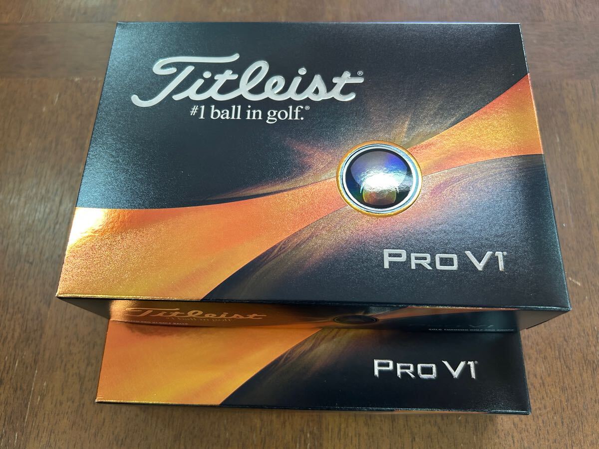 2024 タイトリスト PRO V1 ボール ホワイト 2ダース (24球) ローナンバー 送料無料拍卖