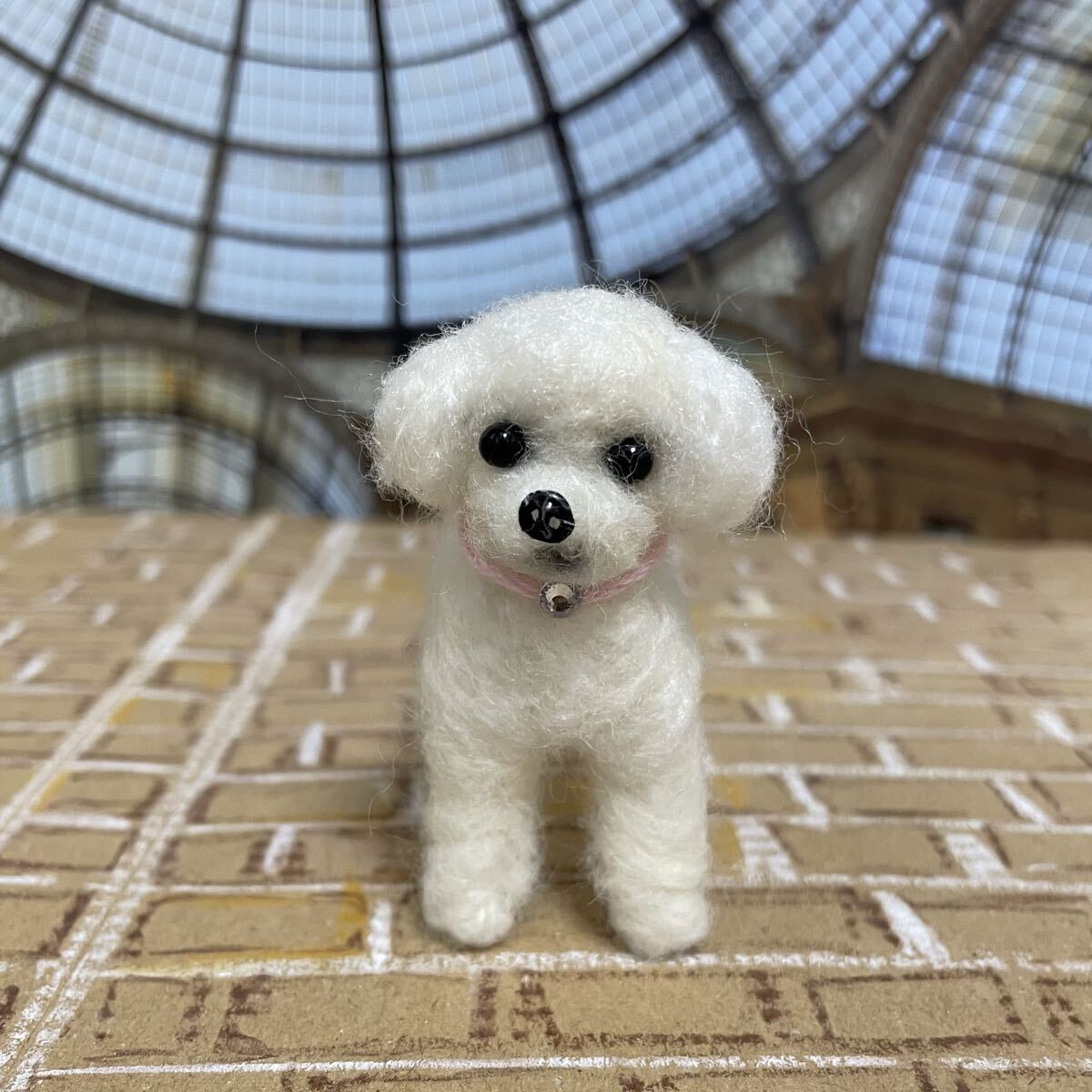 5556.5cmトイプードル羊毛フェルト拍卖