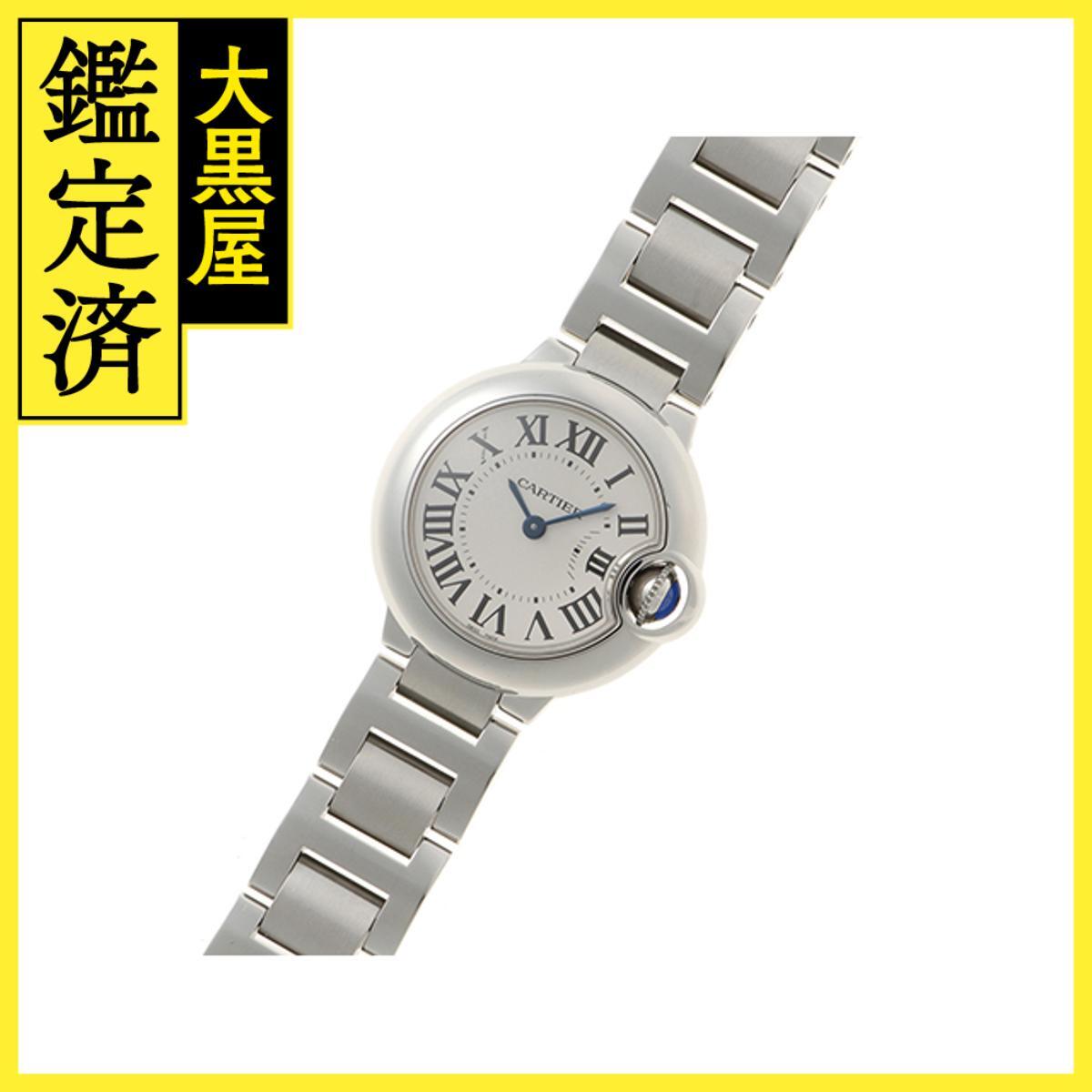 Cartier カルティエ バロンブルー W69010Z4 SS クォーツ シルバー 女性用/Ladies watches拍卖