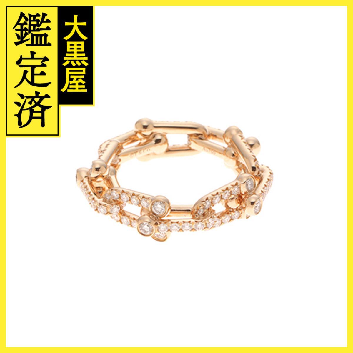 TIFFANY&CO ティファニー ハードウェア スモール リンク リング 12号 72670515 K18ローズゴールド拍卖