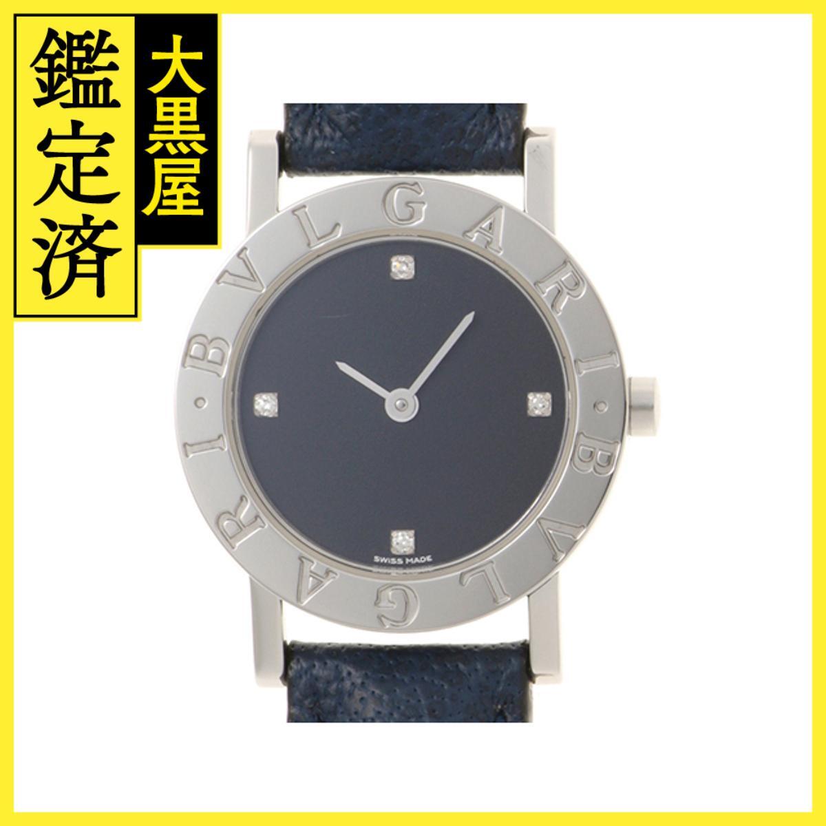 BVLGARI ブルガリ ブルガリ ブルガリ BB26SLD SS/カワ クォーツ ブラック/4PD 女性用/Ladies watches拍卖
