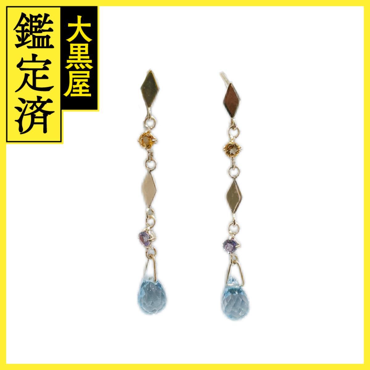 JEWELRY ジュエリー ピアス K10 BT ブルートパーズ 約0.6g 2147100577747拍卖