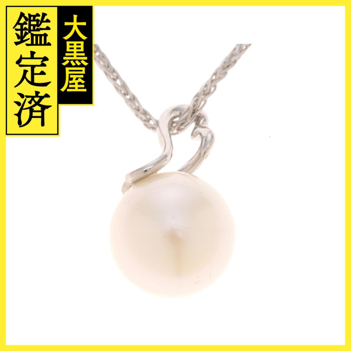 JEWELRY ノンブランドジュエリー ネックレス K18ホワイトゴールド/パール/重さ約6.1g拍卖