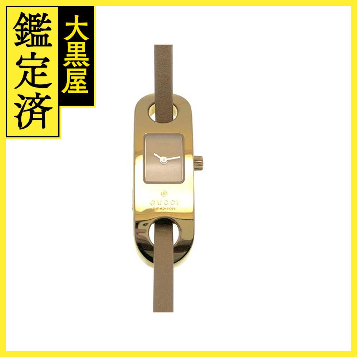 Gucci グッチ 6100L 6100L GP/カワ クォーツ ゴールド 女性用/Ladies watches拍卖