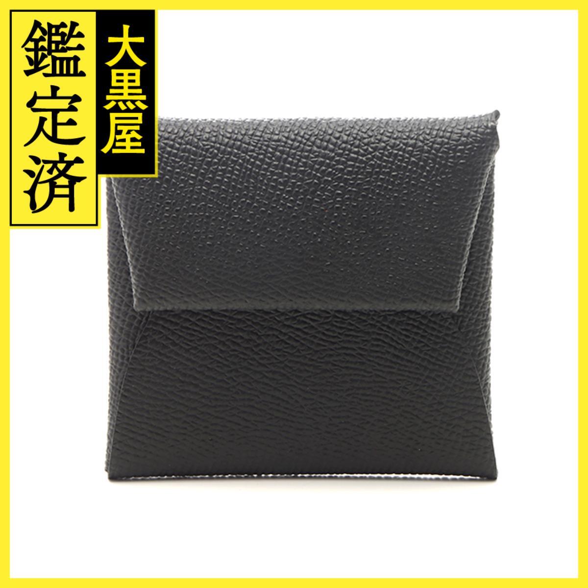 HERMES エルメス コインケース バスティア ブラック SV金具 W刻印(2024年製造)2148103922916拍卖