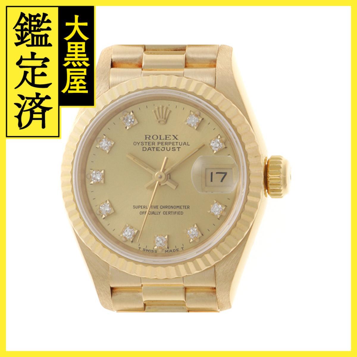 ROLEX ロレックス デイトジャスト 69178G 750YG 自動 シャンパンバー 女性用/Ladies watches拍卖