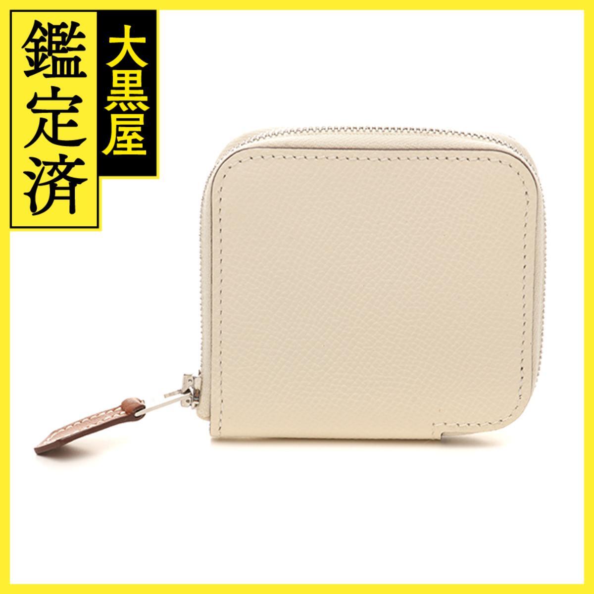 HERMES エルメス アザップシルクインコインケース ナタ ヴォーエプソン シルバー金具 U刻印(2022年頃)拍卖