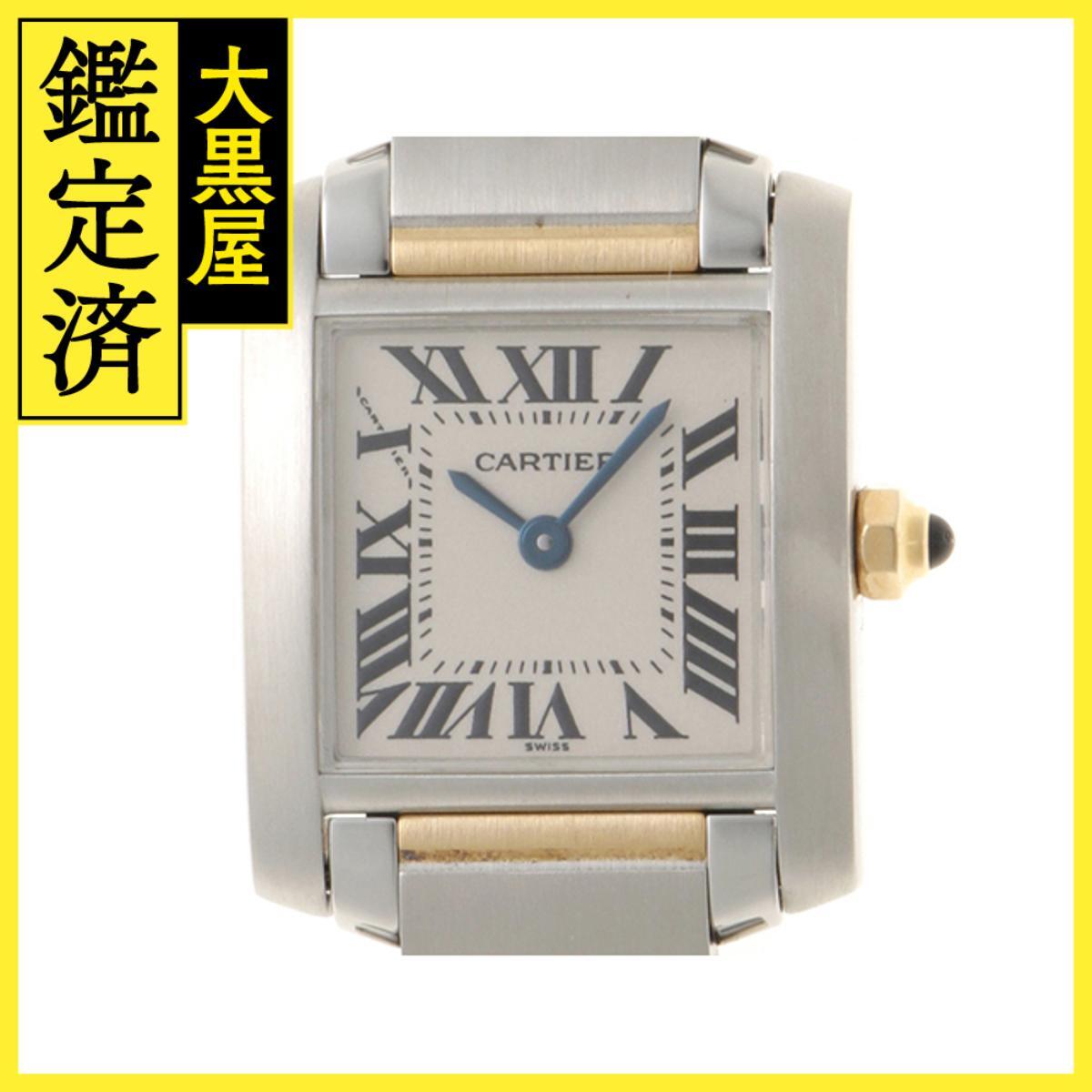 Cartier カルティエ タンクフランセーズ W51007Q4 18YG/SS ホワイト 男性用/Men's watches拍卖