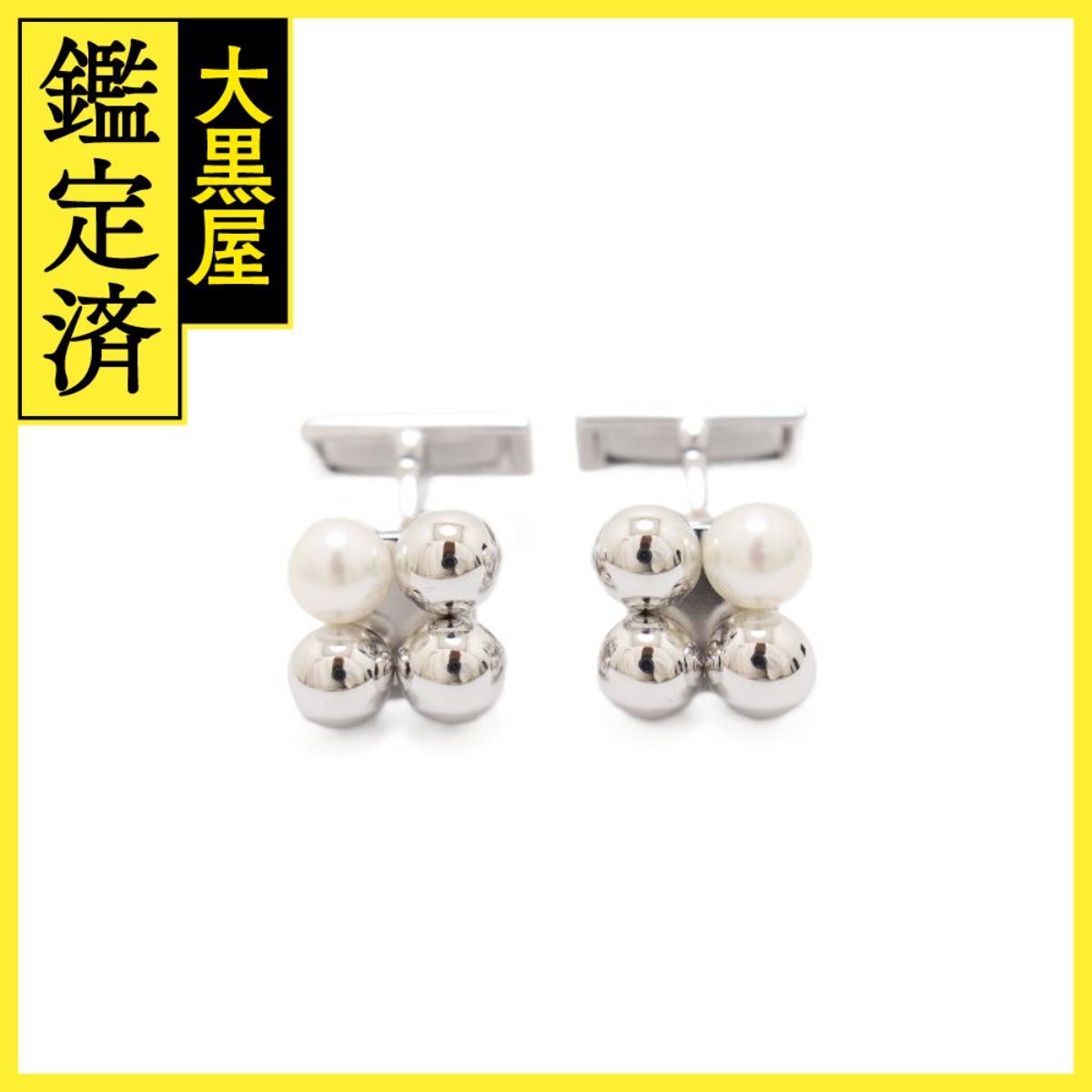MIKIMOTO ミキモト カフス SV シルバー 真珠 パール拍卖