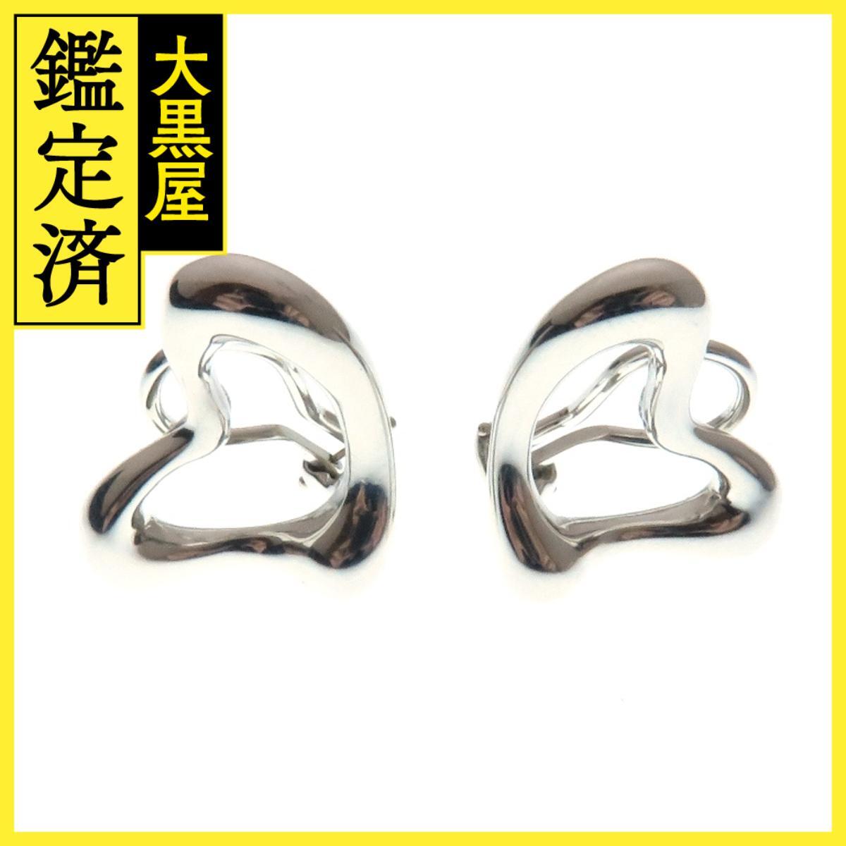 TIFFANY&CO ティファニー オープンハート イヤリング 両耳 シルバー 約10.2g 2148103885907拍卖